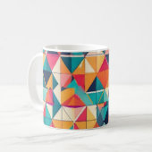 Farbiges Design, niedlich, lustig Kaffeetasse (Vorderseite Links)