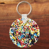 Farbiges Design Schlüsselanhänger (Vorderseite)