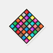 Farbiges Design Serviette (Ecke)