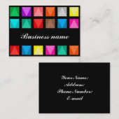 Farbiges Design Visitenkarte (Vorne/Hinten)