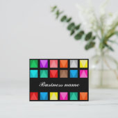 Farbiges Design Visitenkarte (Stehend Vorderseite)