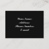 Farbiges Design Visitenkarte (Rückseite)