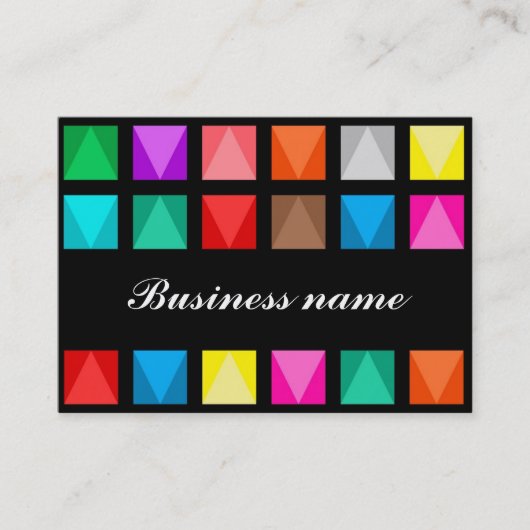 Farbiges Design Visitenkarte (Vorderseite)