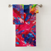 Farbiges Design von Nassfarben Badhandtuch Set (Insitu)