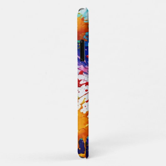 Farbiges Design von Nassfarben Case-Mate iPhone Hülle (Hinten/Rechts)