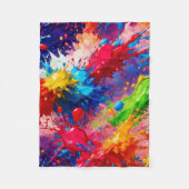 Farbiges Design von Nassfarben Fleecedecke (Vorderseite)