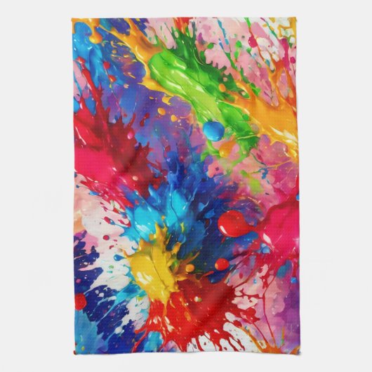 Farbiges Design von Nassfarben Geschirrtuch (Vertikal)