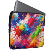 Farbiges Design von Nassfarben Laptopschutzhülle (Vorne Rechts)
