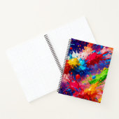 Farbiges Design von Nassfarben Notizblock (Innenseite)