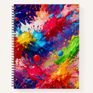 Farbiges Design von Nassfarben Notizblock