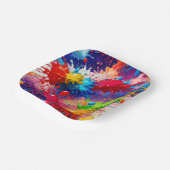 Farbiges Design von Nassfarben Pappteller (Gewinkelt)