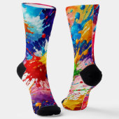 Farbiges Design von Nassfarben Socken (Gewinkelt)