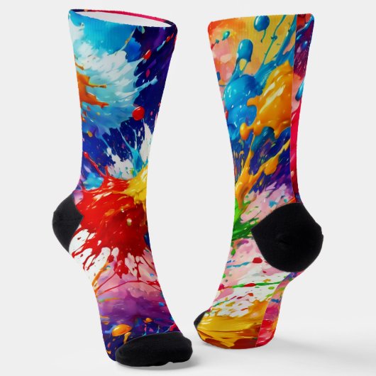 Farbiges Design von Nassfarben Socken (Gewinkelt)