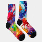 Farbiges Design von Nassfarben Socken (Rechts)