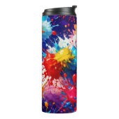 Farbiges Design von Nassfarben Thermosbecher (Nach links gedreht)
