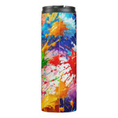 Farbiges Design von Nassfarben Thermosbecher (Rückseite)