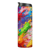 Farbiges Design von Nassfarben Thermosbecher (Nach rechts gedreht)