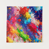 Farbiges Design von Nassfarben Wandteppich (Vorderseite (Horizontal))