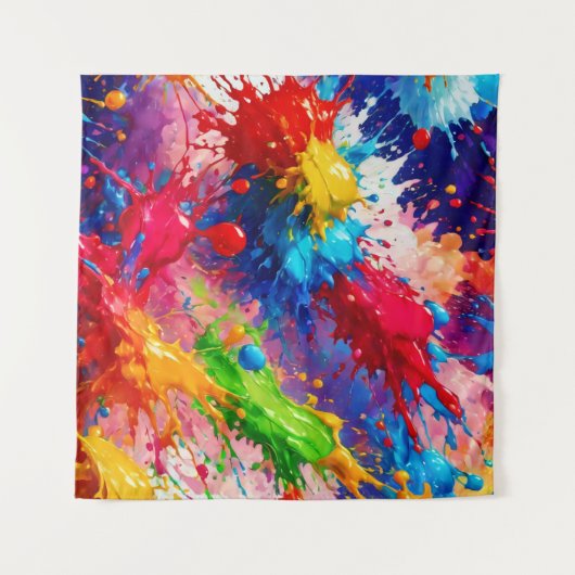 Farbiges Design von Nassfarben Wandteppich (Vorderseite (Horizontal))