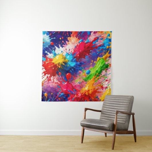 Farbiges Design von Nassfarben Wandteppich (Beispiel)