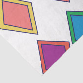 Farbiges Diamant-Geometrisches Muster Seidenpapier (Detail)