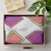 Farbiges Diamant-Geometrisches Muster Seidenpapier (Geschenk)