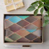 Farbiges Diamantmuster Seidenpapier (Geschenk)