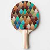 Farbiges Diamantmuster Tischtennis Schläger (Vorderseite)