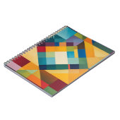 Farbiges Diamond Abstrakt Art Notebook Notizblock (Linke Seite)