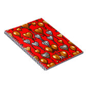 Farbiges Digital 3D Design Classic Notebook - Perf Notizblock (Rechte Seite)