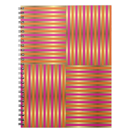 Farbiges Digital 3D Design Classic Notebook - Perf Notizblock (Vorderseite)