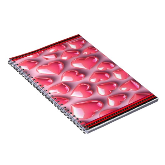 Farbiges Digital 3D Design Classic Notebook - Perf Notizblock (Rechte Seite)