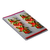 Farbiges Digital 3D Design Classic Notebook - Perf Notizblock (Rechte Seite)