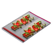 Farbiges Digital 3D Design Classic Notebook - Perf Notizblock (Linke Seite)