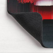 Farbiges digitales Sonnenuntergangs-Glitch Mousepad (Ecke)