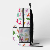 Farbiges Dinosaurier-Muster Bedruckter Rucksack (Rechts)