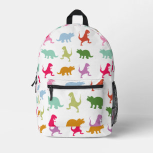 Farbiges Dinosaurier-Muster Bedruckter Rucksack