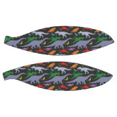 Farbiges Dinosaurier-Muster (dunkel) Basketball (Panele)