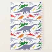 Farbiges Dinosaurier-Muster (Licht) Planer (Rückseite)