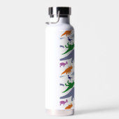 Farbiges Dinosaurier-Muster (Licht) Trinkflasche (Rechts)