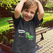 Farbiges Dinosaurier-Muster mit dem Namen T-Rex Bo Kleinkind T-shirt