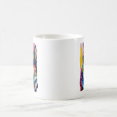 Farbiges Dog-Portrait - Corgi-Malerei Kaffeetasse (Mittel)