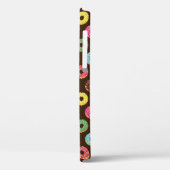 Farbiges Donut Muster in Schokolade Case-Mate iPhone Hülle (Rückseite / Links)