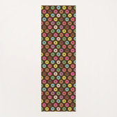 Farbiges Donut Muster in Schokolade Yogamatte (Vorderseite)