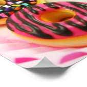 Farbiges Donuts Poster (Ecke)