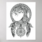Farbiges Dreamcatcher-Poster Poster (Vorne)