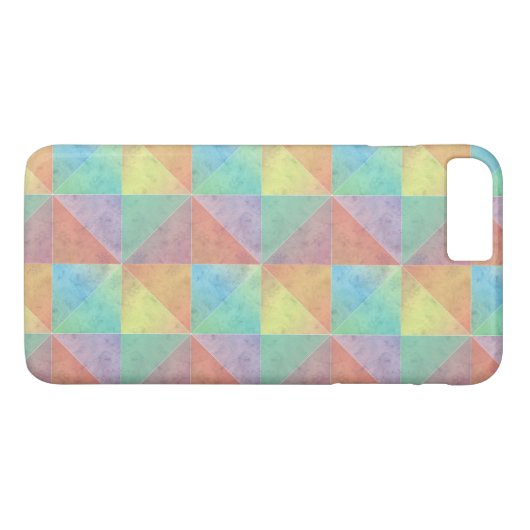 Farbiges Dreieck-Muster Case-Mate iPhone Hülle (Rückseite (Horizontal))