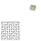 Farbiges Dreieck-Muster Gummistempel (Stempel)