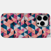 Farbiges Dreieck Muster - Modernes Retro Case-Mate iPhone Hülle (Rückseite (Horizontal))