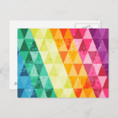 Farbiges Dreieck Postkarte (Vorne/Hinten)